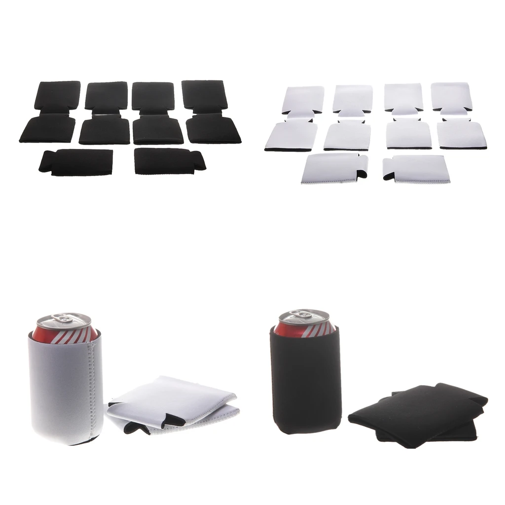 10pcs Stubby Beer Bottle Tin Can Cooler Sleeve Holder Wedding Favor