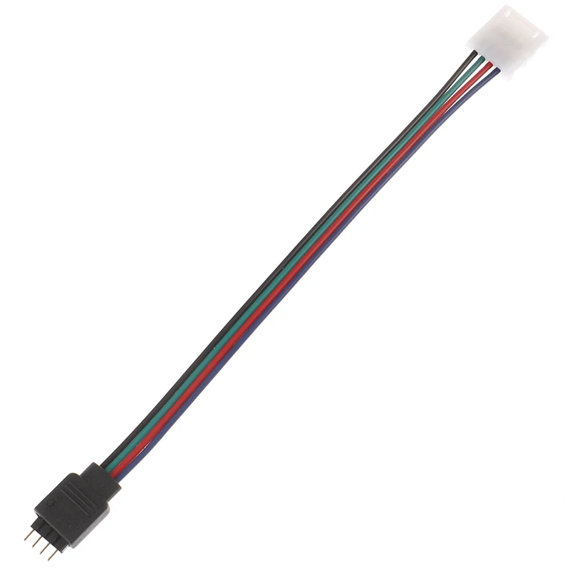 

15cm 5050 RGB 4 Pin LED Strip Light Connectors Strip To Power Adaptor 4 Conductor 10mm Wide Connectors New