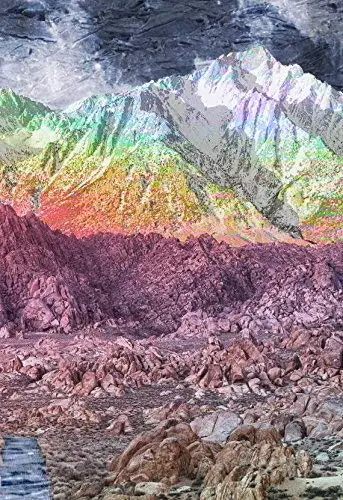 Психоделический гобелен с Луной Звездный путь дизайн красочный настенный