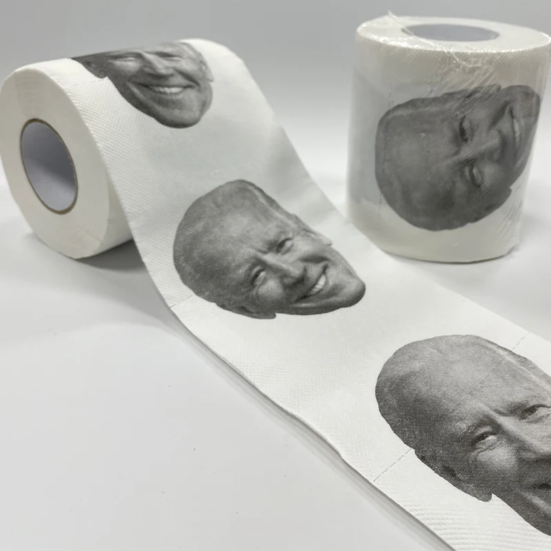 Joe Biden Pattern Toilet Paper Roll Gift Bathroom Paper Towel FunnyHome