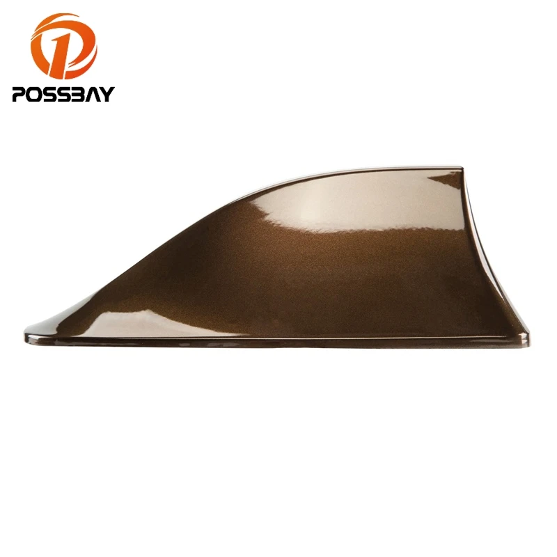 POSSBAY Brown Color Universal Car Roof Shark Fin Special Antenna With Signal Radio Conversion Free Punching Antenna|Aerials| - AliExpress