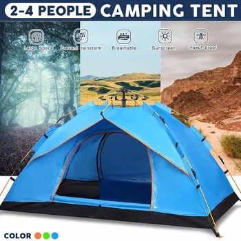 

2-4 People Outdoor Camping Tent Automatic Folding Portable Thick Rainproof Tent Outdoor Picnic Fishing Tourist Tent