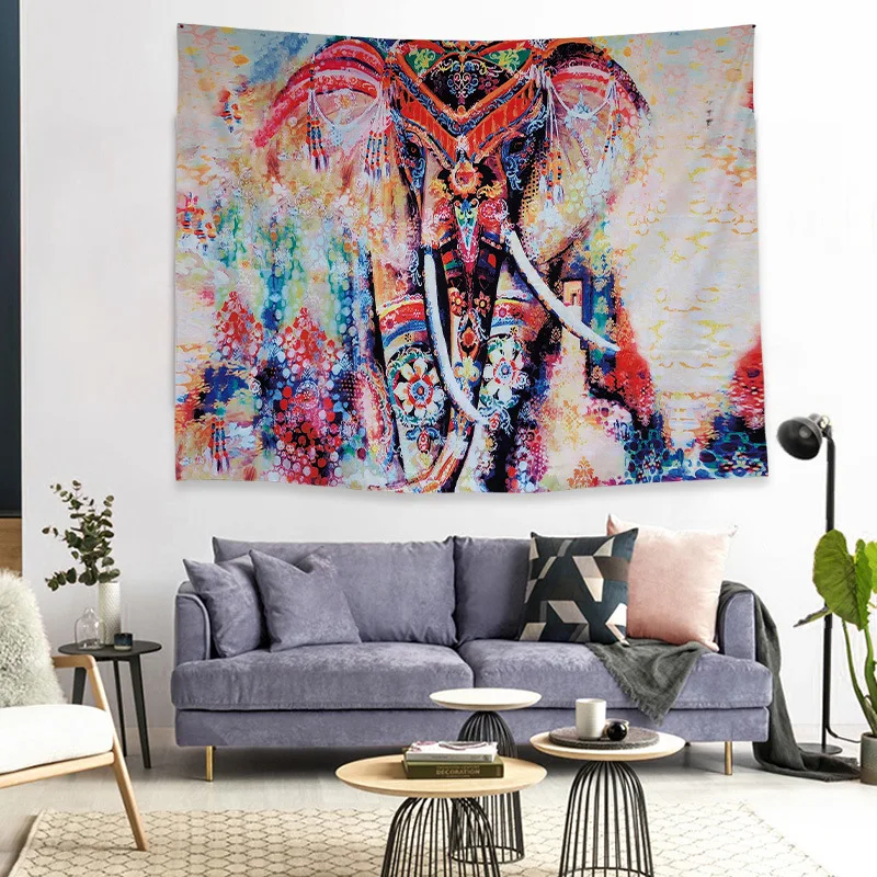 Фиолетовый Mandala Bohemian tapestry ribbon lace wall hanging large tapestry psychedelic wall cloth carpet pad living room decoration - Цвет: Фиолетовый