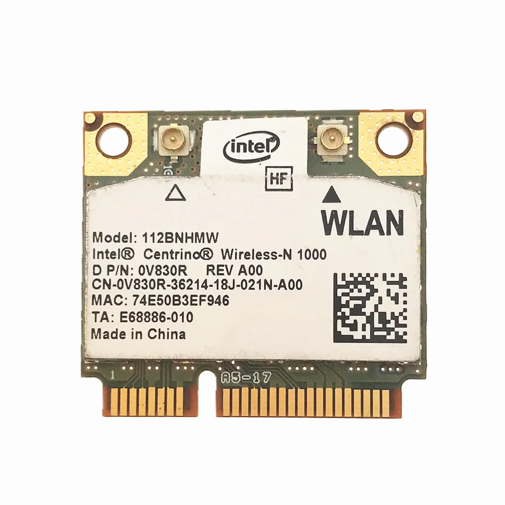 Free shipping Wireless-N Intel 1000 112BNHMW Half Mini PCI-E 300Mbps 802.11b/g/n Wireless Card | Компьютеры и офис