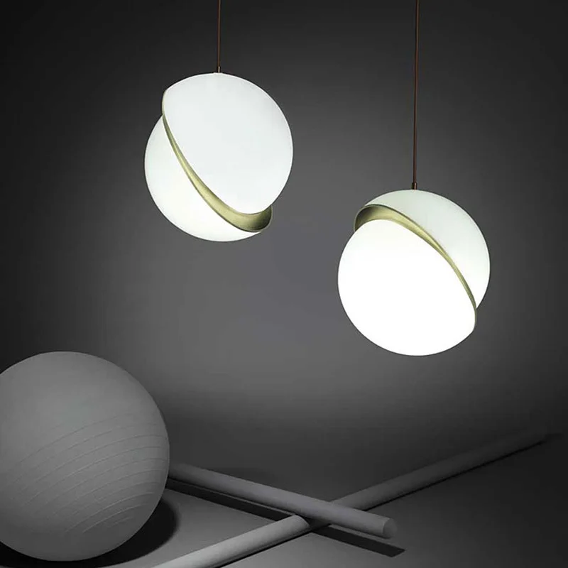 

Modern Minimalist Pendant Light Lamp Nordic Ceiling Clothing Decoration Glass Ball Lamp For Living Room Bedroom Dining Room