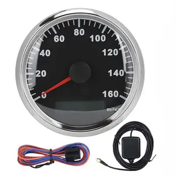 

85Mm Universal Gps Speedometer Waterproof Anti-Fog 316L Front Cover For Car Truck Motorcycle Speedometer