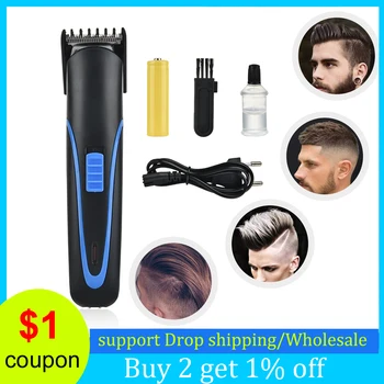 

Electric Hair Clipper Professional Rechargeable Barber Haircut Trimmer Cordless Razor Cutting Machine for Men