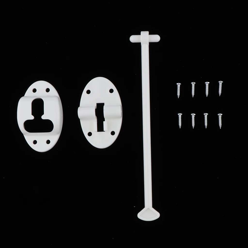 8 '' T-style Door Lock Latch Holder RV Plastic Caravan Trailer Carrier