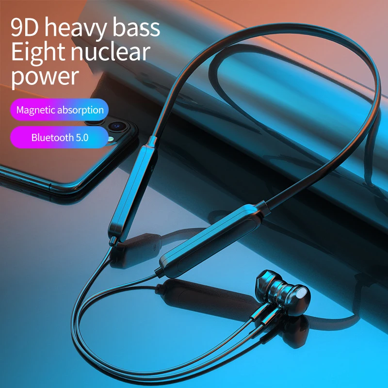 G04 Earphones Bluetooth-compatible 5.0 Wireless Headset Neckband IPX Waterproof With Noise Cancelling Mic | Электроника