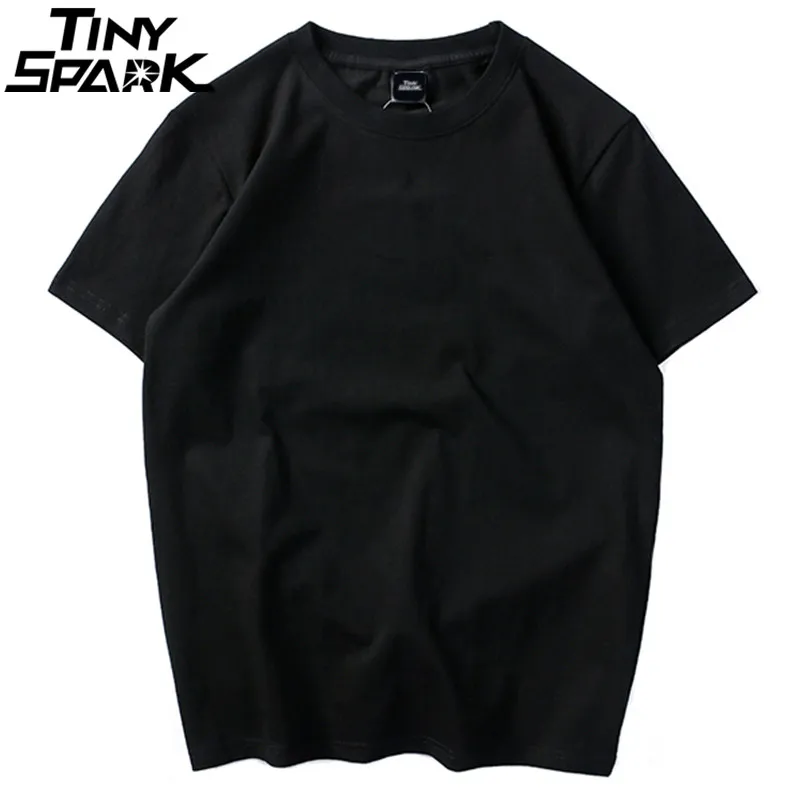 Korean Harajuku Plain T Shirt Cotton 