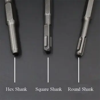 

14 x 250mm U Shape Head Square Shank Drill Bit Tool for Hammer Drill Machine Slot Tools