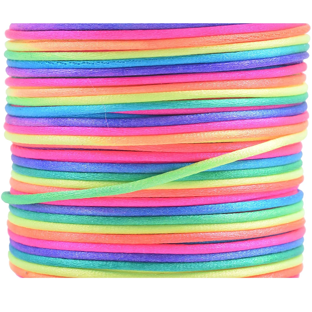 20m Satin Nylon Rattail Cord for Crafting & DIY Projects