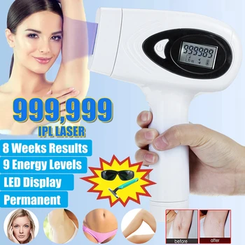 

IPL Hair removal Epilator a Laser Permanent Hair Removal Machine Face Body 3 in 1 Electric depilador a laser 999999 Flashes