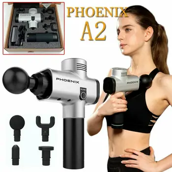 

Silver Phoenix A2 Massage Gun Percussion Massager Muscle Vibrating Relaxing Machine