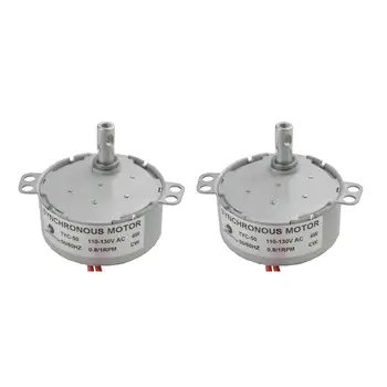 

CHANCS Electric Synchron Motor TYC-50 110V AC 0.8-1RPM CW Turntable Gear Box for Microwave Oven 2PCS