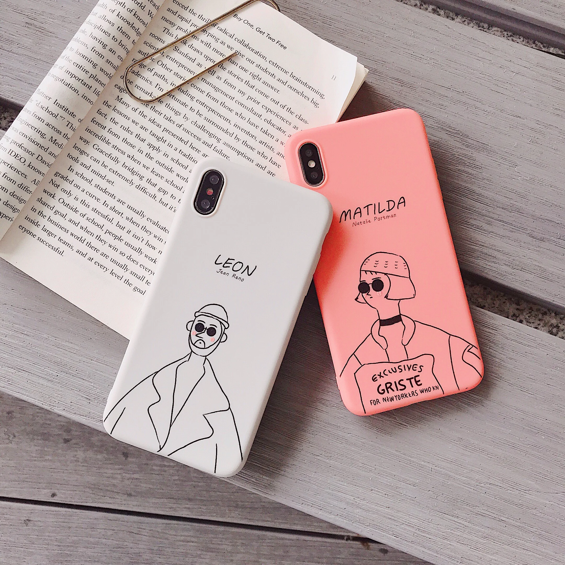 Leon Matilda чехол для iPhone 7 8 Plus coque 11 Pro 6 6S X XS Max XR силиконовый мягкий ТПУ задний