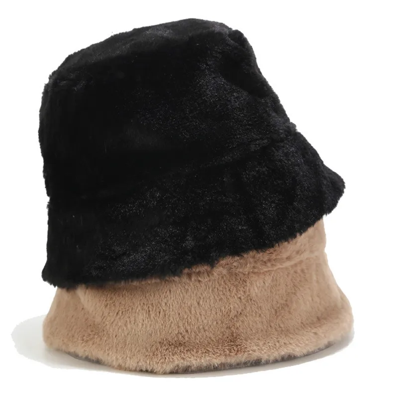 Женская однотонная Панама из искусственного меха мягкая теплая бархатная шляпа