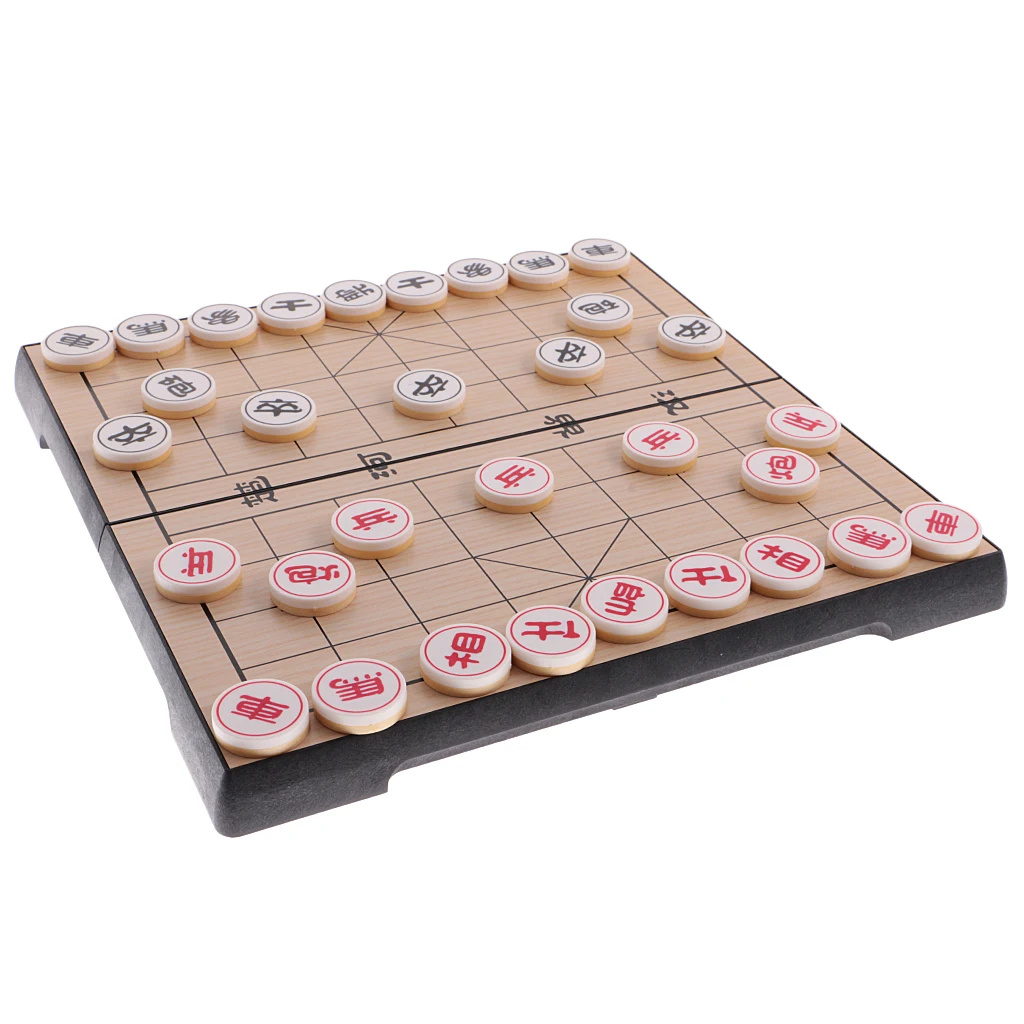 Прочный китайский шахматный Магнитный туристический набор Xiangqi для детей