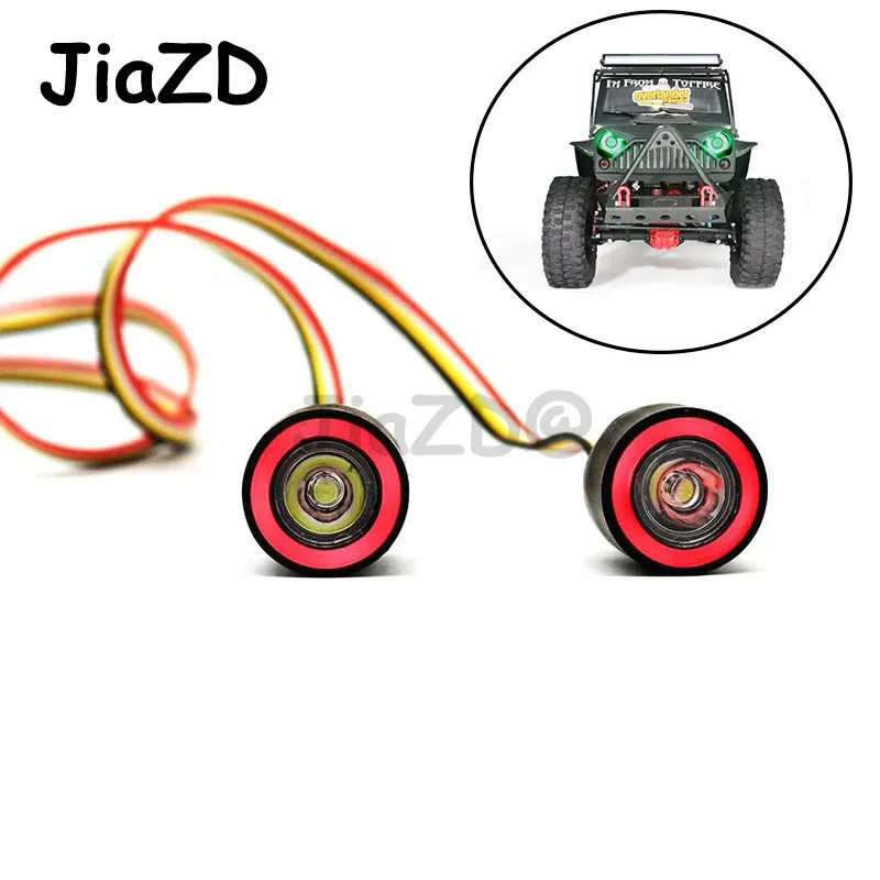 

JiaZD LED Lights Headlight for 1/10 RC Rock Crawler Axial SCX10 D90 Jeep Wrangler Body Shell RC Car Accessories