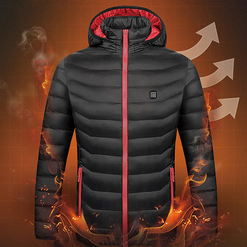 

Vertvie Thermal Heated Jackets USB Electric Women Warm Softshell Winter Outdoor Zipper Coats Long Sleeve Hiking Clothing Female