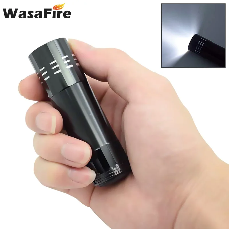 

Portable 9 LED Mini Pocket Flashlights UV Violet LED Flashlight Aluminium Alloy Anti-counterfeiting Identify Money Tactical Lamp
