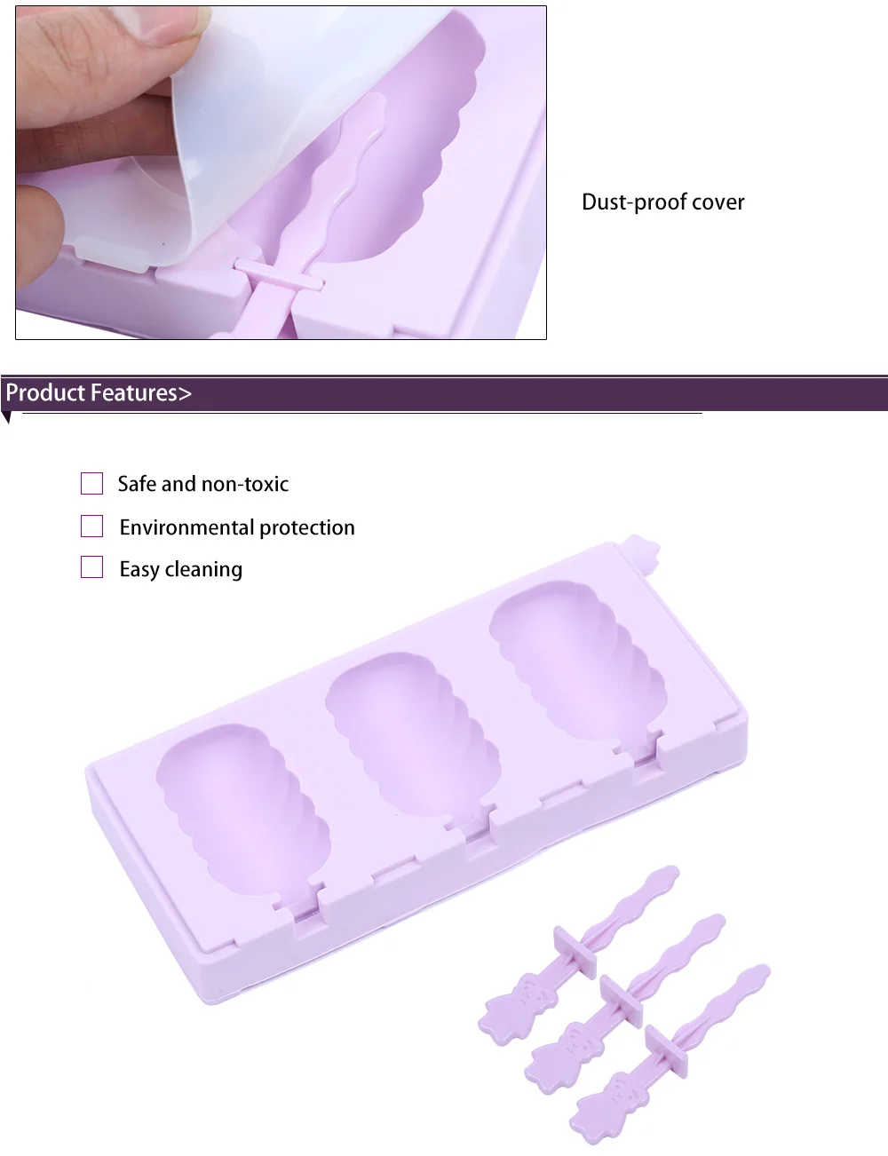 DIY силиконовая форма для мороженого, формочки для Фруктового мороженого, держатель для мороженого, форма для замороженного льда с палочками для мороженого, кухонные инструменты