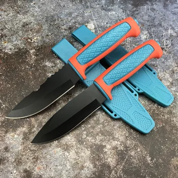 New Fixed Blade Knife 5CR13Mov Steel ABS Handle Tactical Camping Survival Combat Pocket Knives EDC Hunting Tool With Sheath new survival straight knife damascus steel blade shadow wood horn handle fixed blade hiking hunting knive with leather sheath