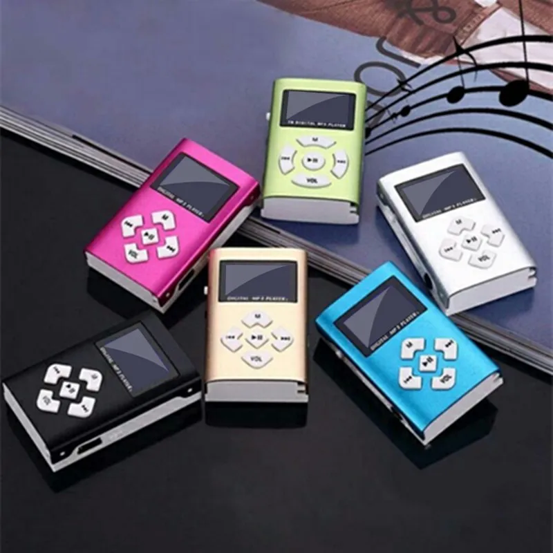 Hifi USB мини MP3 музыкальный плеер с ЖК-экраном Поддержка 32 ГБ Micro SD TF карта спортивный модный бренд стиль Rechargeab модный MP3