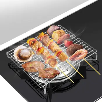 

New Arrive Mini Pocket BBQ Grill Portable Stainless BBQ Grill For Home BBQ Steel Accessories Grill Folding Use Barbecue Par N0R7