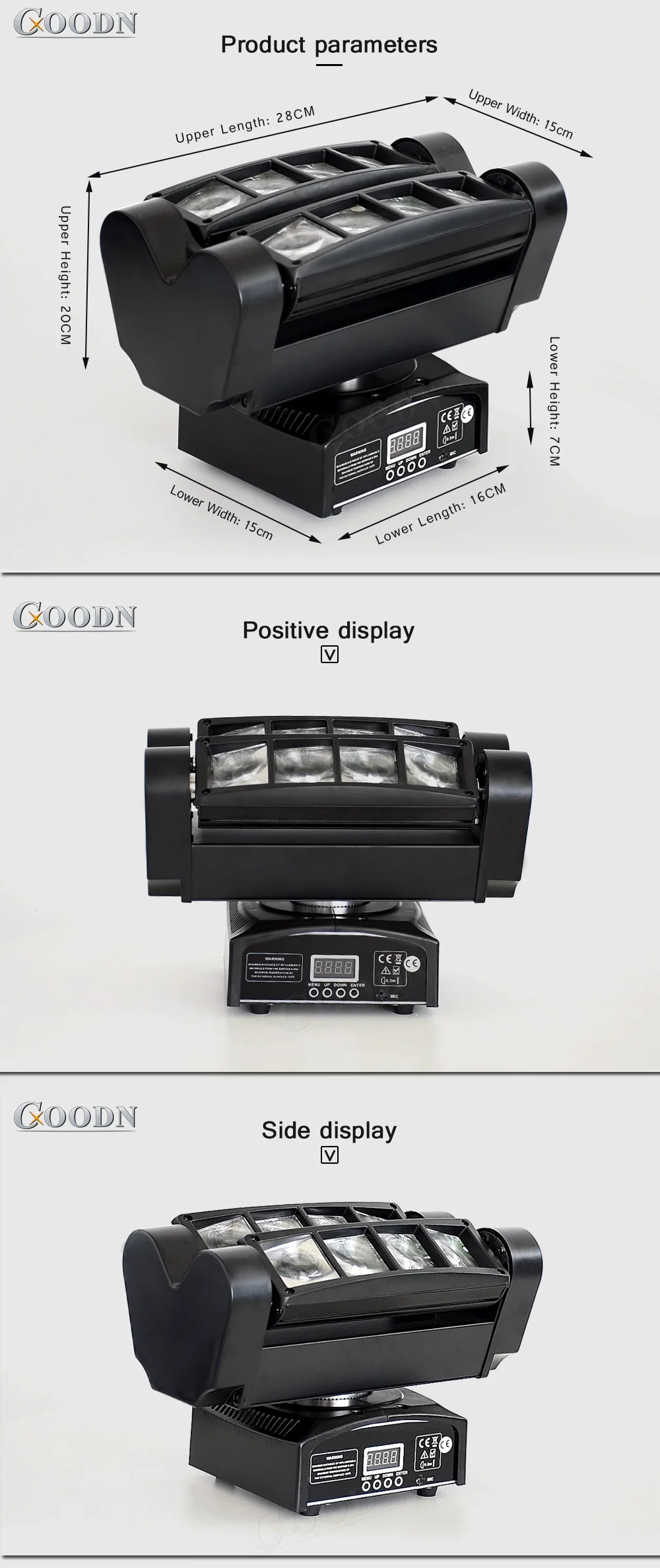 Светодиодный движущаяся головка 8X10 Вт мини-паук с RGBW DMX луч для Светодиодный Бар Диско световые эффекты для дискотек