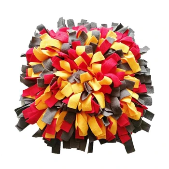 

Dog Snuffle Mat Hand Woven Dog Sniffing Pad Soft Pet Nose Work Smell Snuffle Mat Training Feeding