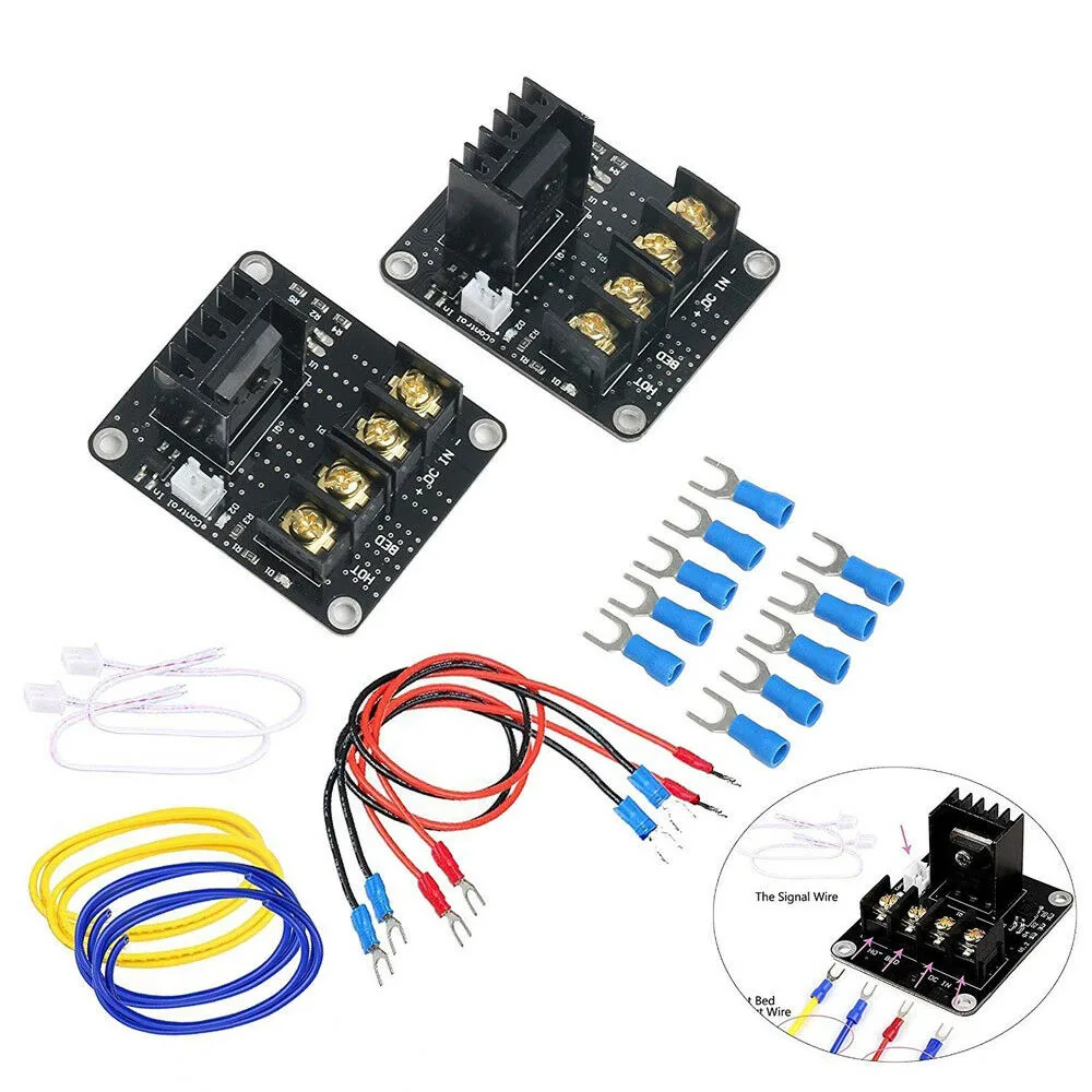 2 шт. обновленная плата MOSFET для 3D-принтера ANET A8 i3 модуль питания с подогревом кровати