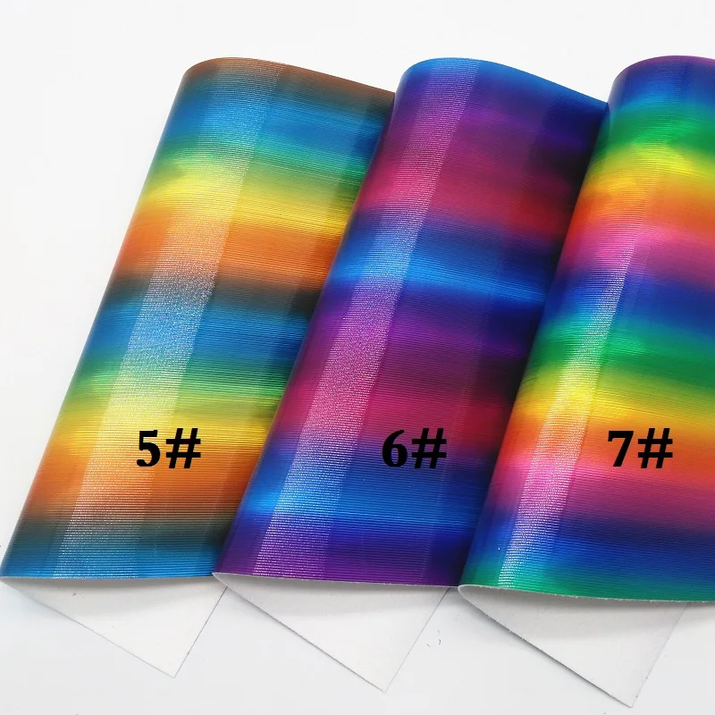 Glitterwishcome 21X29 см A4 размер винил для бантов переливчатая Радуга кожа ткань искусственная кожа листы для бантов, GM639A