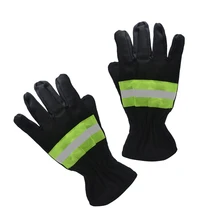 Противопожарные перчатки огнеупорные перчатки огнеупорное оборудование термостойкие огнезащитные перчатки со светоотражающей лентой кухонные перчатки