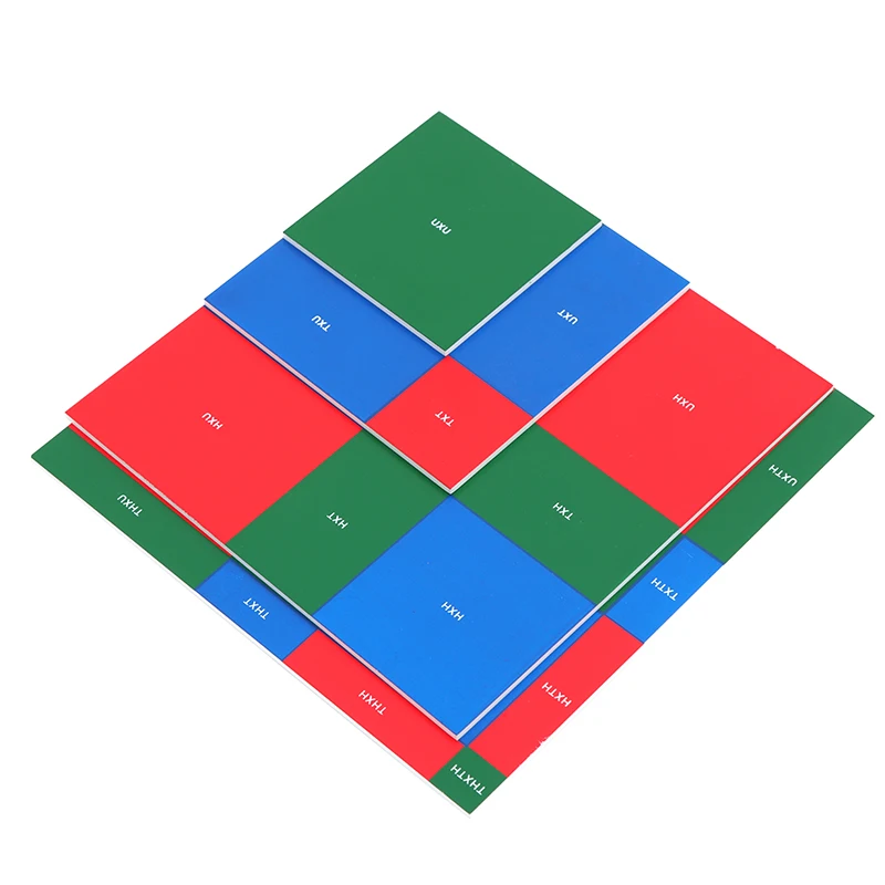 Montessori Patterns of Square Root Mathematical Materials for Primary Elementary Classroom Educational Equipment Math Activities