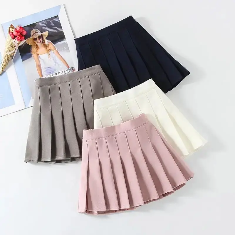 Children Skirts Fashion Baby Girl Pleated Skirt Mom Daughter Uniform High Waist Family Matching Party Dance