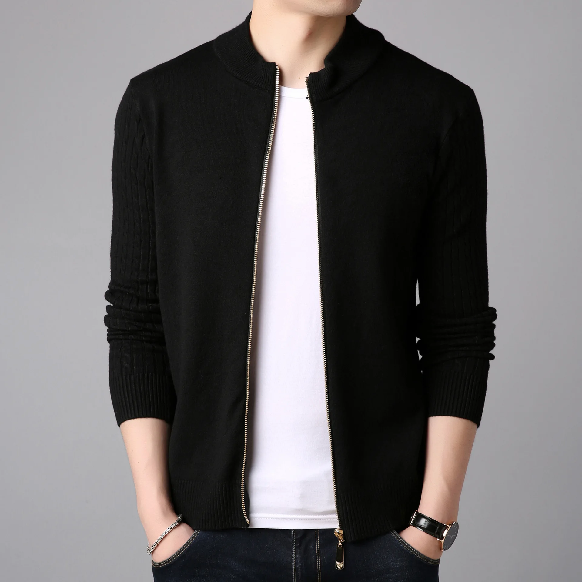 

2019 New Fashion Windbreakers Jackets Mens Winter Designer Street Wear Trend Overcoat Solid Color Casual Coat Mens Clothing