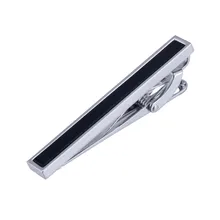 ファッション Silve の色黒水晶のタイクリップ銅タイバーメンズネクタイピンのパーティーメンズネクタイピン父の日ギフト(China)
