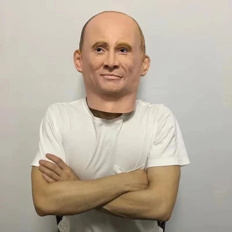 

Realistic Russian President Putin Latex Mask Halloween Funny Simulation Mask Interesting Party Holiday Decorations