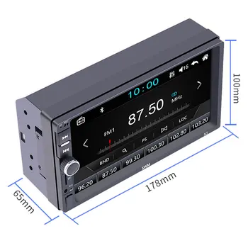 

Vehemo Auto MP5 Player FM/USB/AUX 2DIN Bluetooth Car MP5 Player 360 Video Function Radio Car Bluetooth MP5 Colorful Buttons