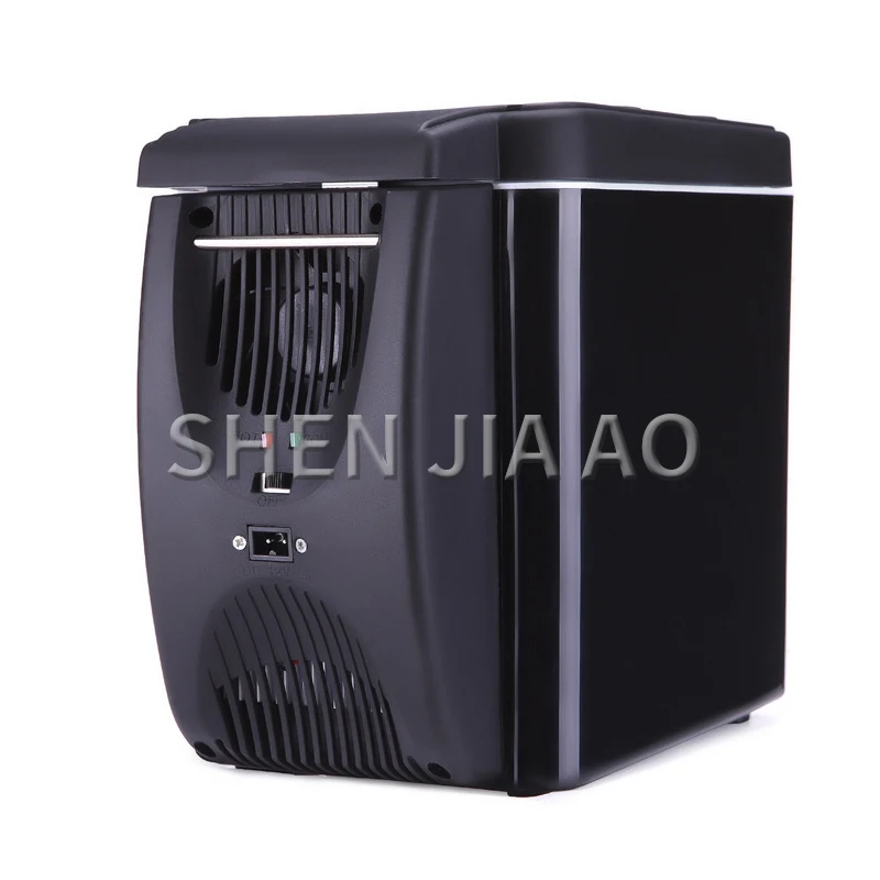 black 6L мини портативный холодильник автомобильный нагревательный и охлаждающий ящик Автомобильный небольшой автомобильный холодильник бытовой двойного назначения хладато - Цвет: black