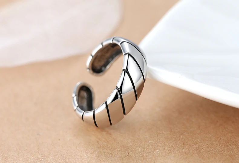 JIANERY Настоящее серебро 925 проба круглые кольца для женщин большие антикварные кольца украшения для пальцев высокого качества