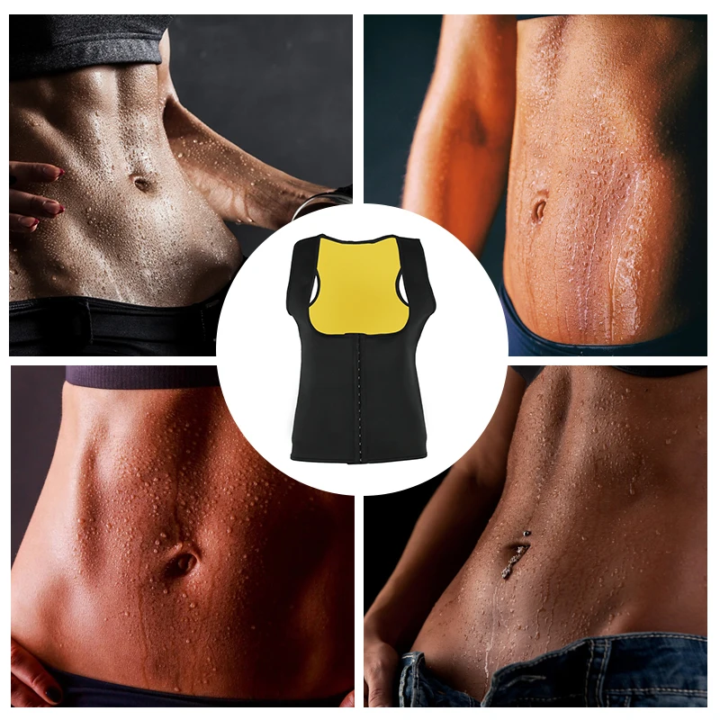 Women Waist Trainer Belly Slimming Sheath Body Shapewear Sauna Sweat Binders Tops Reductive Shapers Neoprene Lose Weight Corset