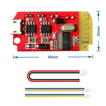 

Bluetooth 4.2 Stereo power amplifier board CT14 micro audio module F class 5W+5W with charging DIY modified speaker