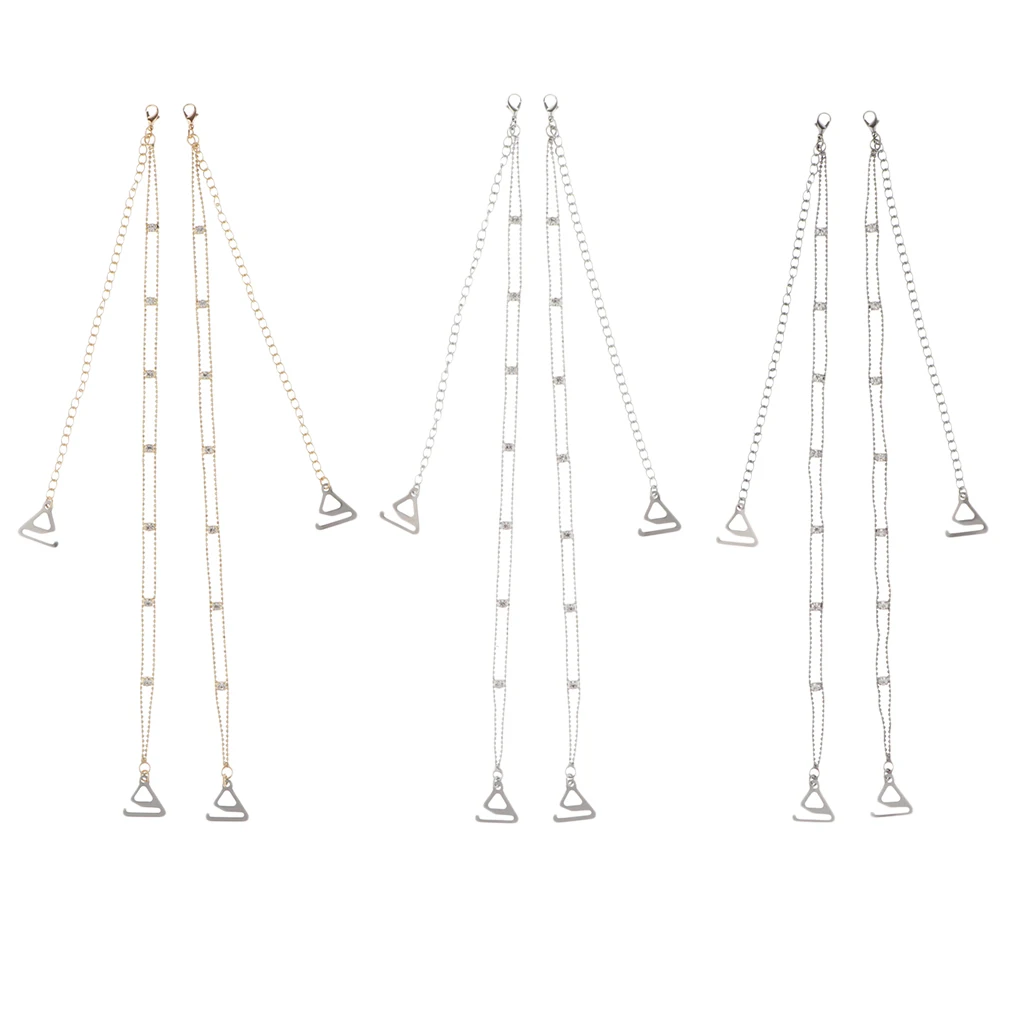 Crystal Bra Straps Shoulder Strap Bridal Lingerie Belt Costume Decors Sparkly crystal rhinestone detachable bra straps