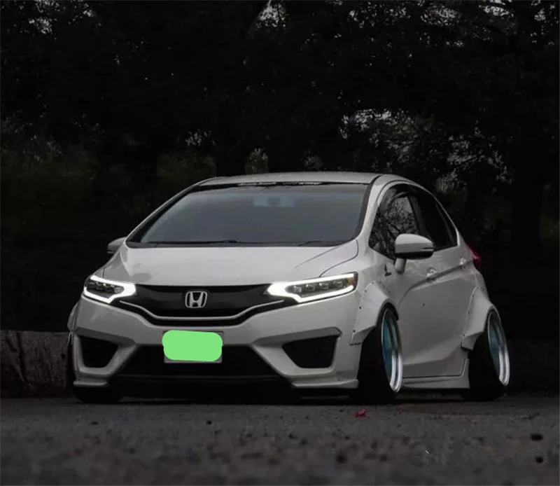 Подходит для Honda Fit Jazz Body kit fender 15 16 17 year Air INTAKE Vent Cover car refitt Wide body Accessories