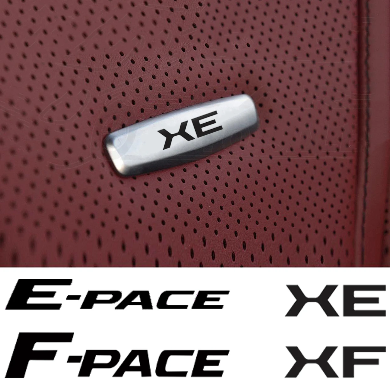 Наклейка для переднего сиденья металлические значки Jaguar XK XJ XE XF детское кресло