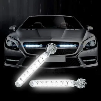 

2pc LED Wind Powered Car Daytime Running Auto Decorative Lamp for SsangYong Actyon Turismo Rodius Rexton Korando Kyron Musso