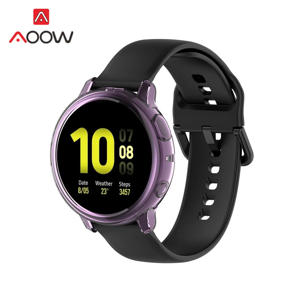 Мягкий ТПУ защитный чехол для экрана для samsung Galaxy Watch Active 2 40 мм 44 мм R820 R830 Active2 Прозрачная защитная рамка
