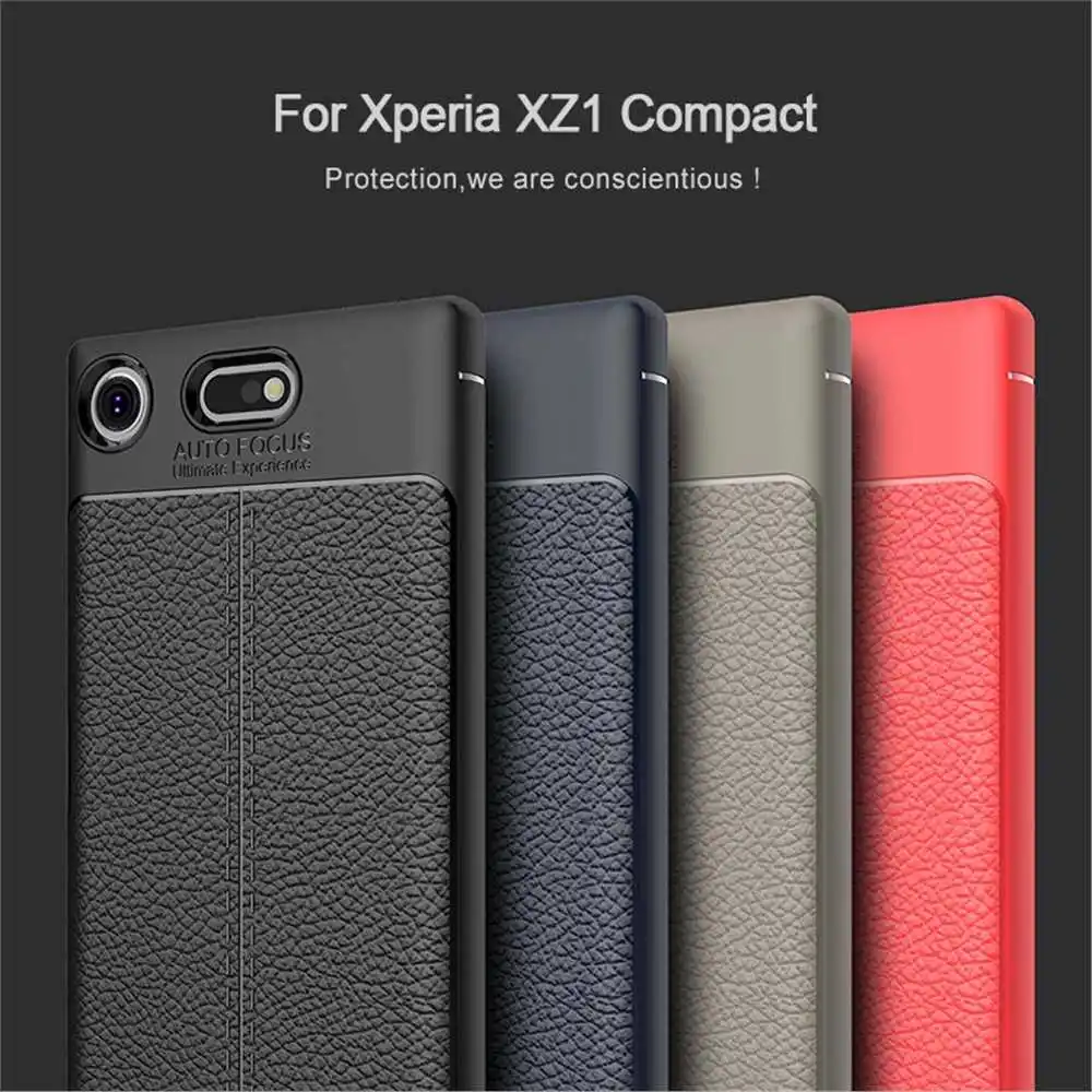 Mokoemi Личи шаблон Ударопрочный Мягкий 4," для Sony Xperia XZ1 компактный чехол для Sony Xperia XZ1 компактный чехол для сотового телефона